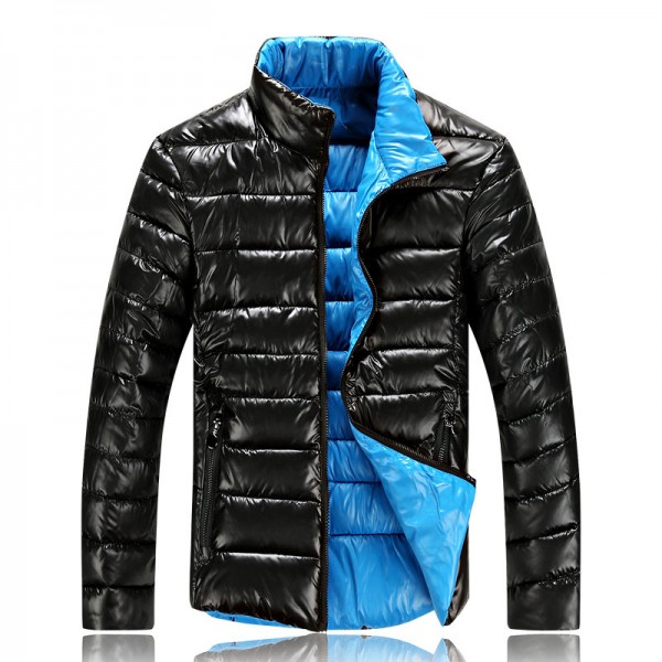 Unisex Colorful Lapel Thick Slim Winter Coat Jacket - Winter Clothes