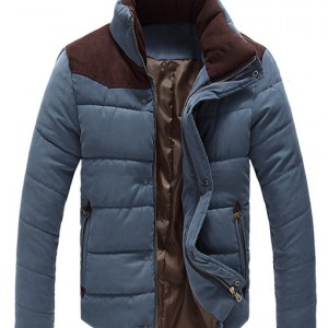 Men's Outdoor Stand Collar Cotton Padded Winter Coat Jacket - Winter ...