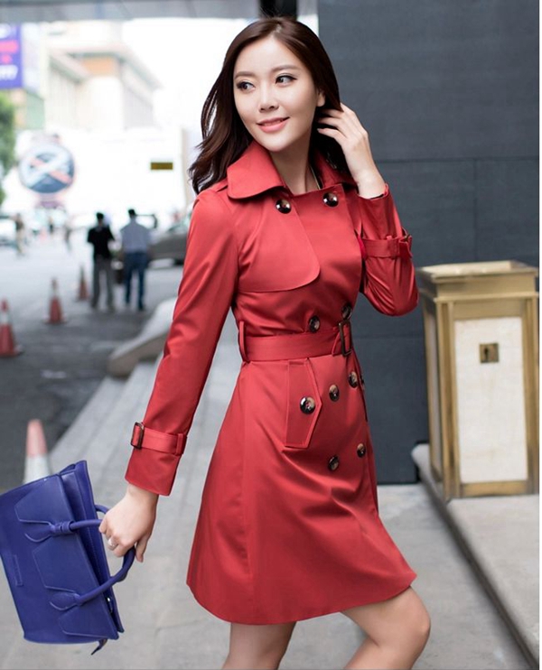 Women's Classic All-Weather Slim Fit Trench Coat - Winter Clothes