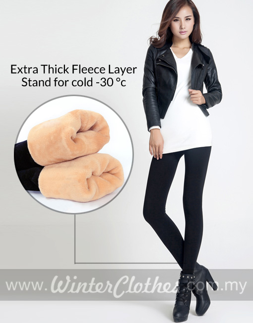 Lovor Super Thick Cashmere Leggings for Women,Premium Fleece Lined Legging  Ladies Winter Wool Warm Elastic