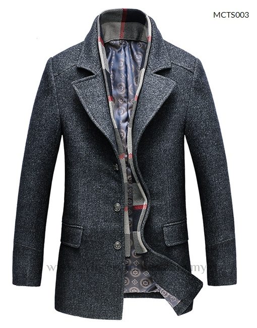 Smart Casual Winter Trench Coat for Men 